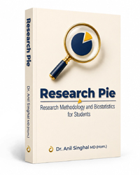 Cover of Research Pie: Research Methodology and Biostatistics for Students by Dr. Anil Singhal
